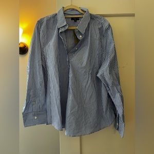 J CREW SLIM-FIT STRETCH COTTON POPLIN STRIPE SHIRT